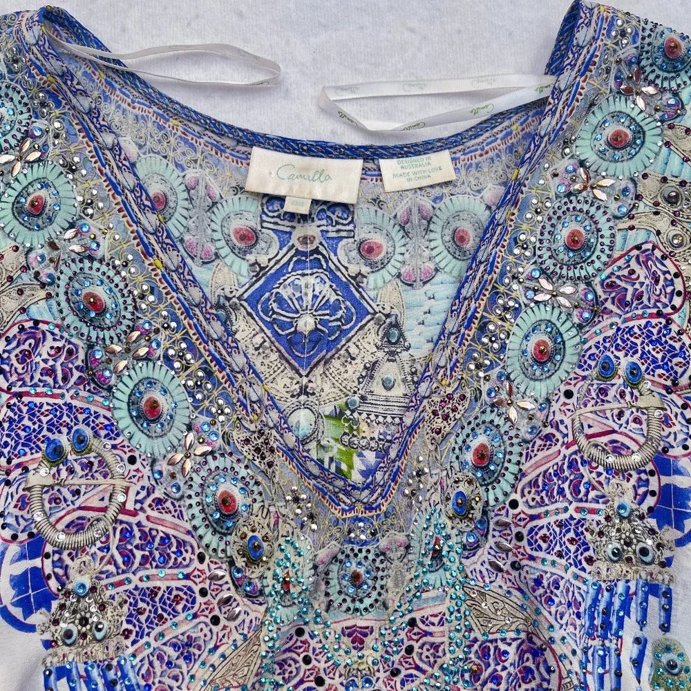 Auc Split Shoulder Kaftan- My Majorelle - Picture 4 of 16